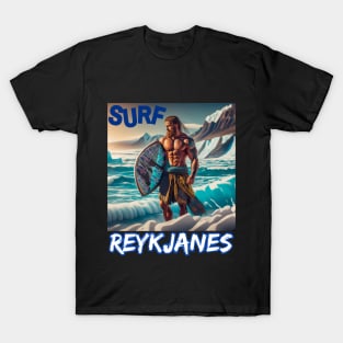 REYKJANES ICELAND - Surfing for Fun and Laughs Whales T-Shirt